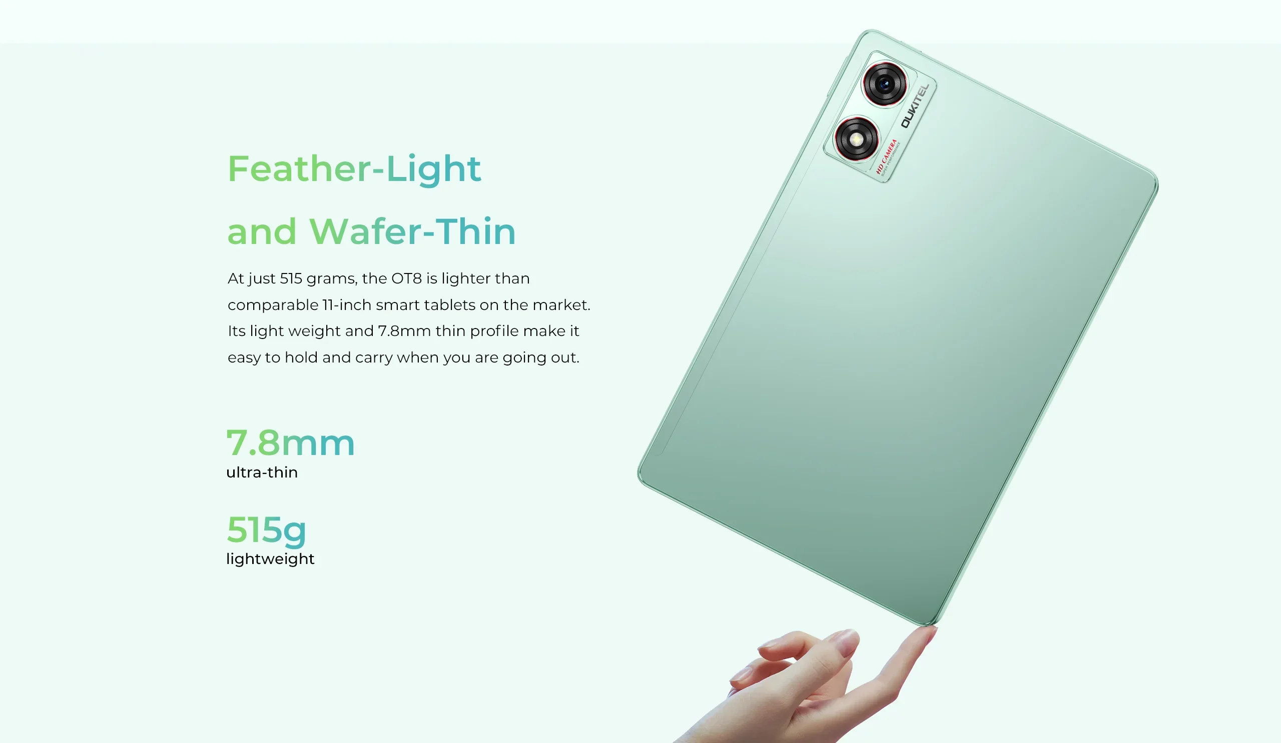 Oukitel OT8 4G Tablet 11 Inch FHD+ Display 6GB RAM 256GB ROM