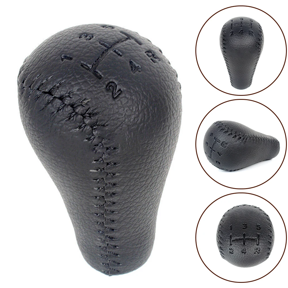 

1pc Car 5 Speed Leather Gear Shift Knob Interior Replacement Parts Fits For NISSAN For Navara D40 Frontier Double Cab 2005-2015