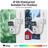 Top vente 10MP PTZ caméra double objectif double écran WiFi Surveillance extérieure suivi automatique Protection de sécurité caméras IP PTZ Hieasy 6