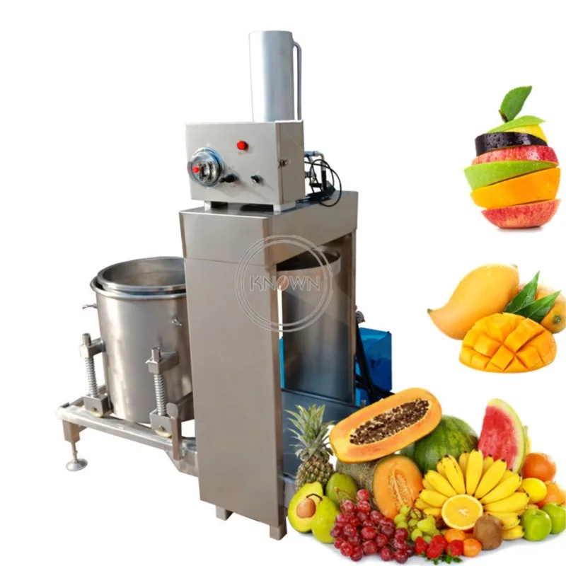 Cold Filter Press Juice Machine Commercial Hydraulic Fruit Vegetable  Stainless Steel 100L Mulberry Mango Juicer Extractor