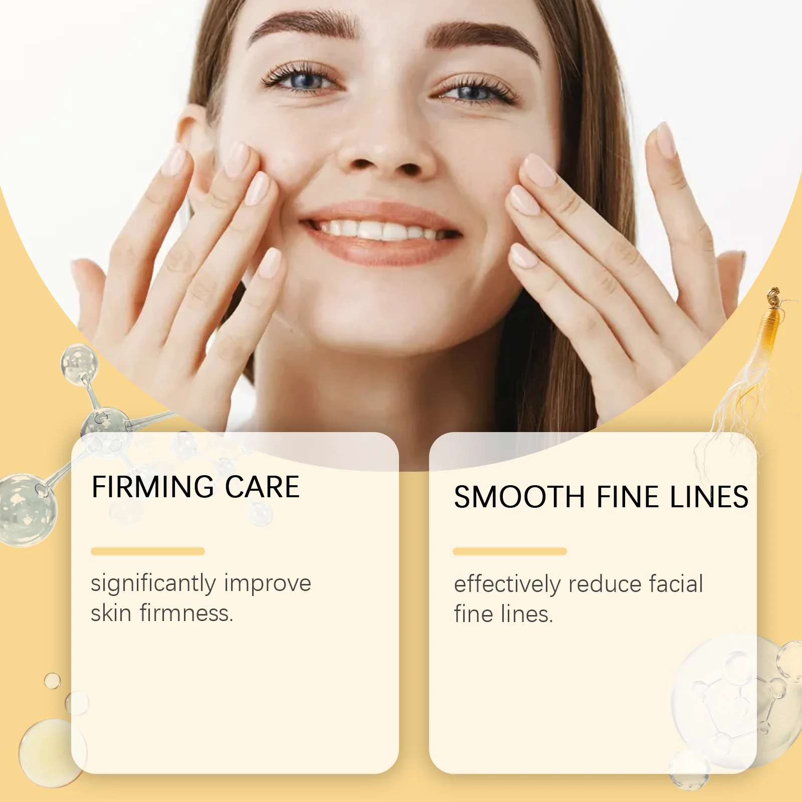 100ml Gold Ginseng Face Essence Polypeptide Lightning Moisturizing Smoothing Facial Serum for Skin Care Ginseng All Skin Types 2