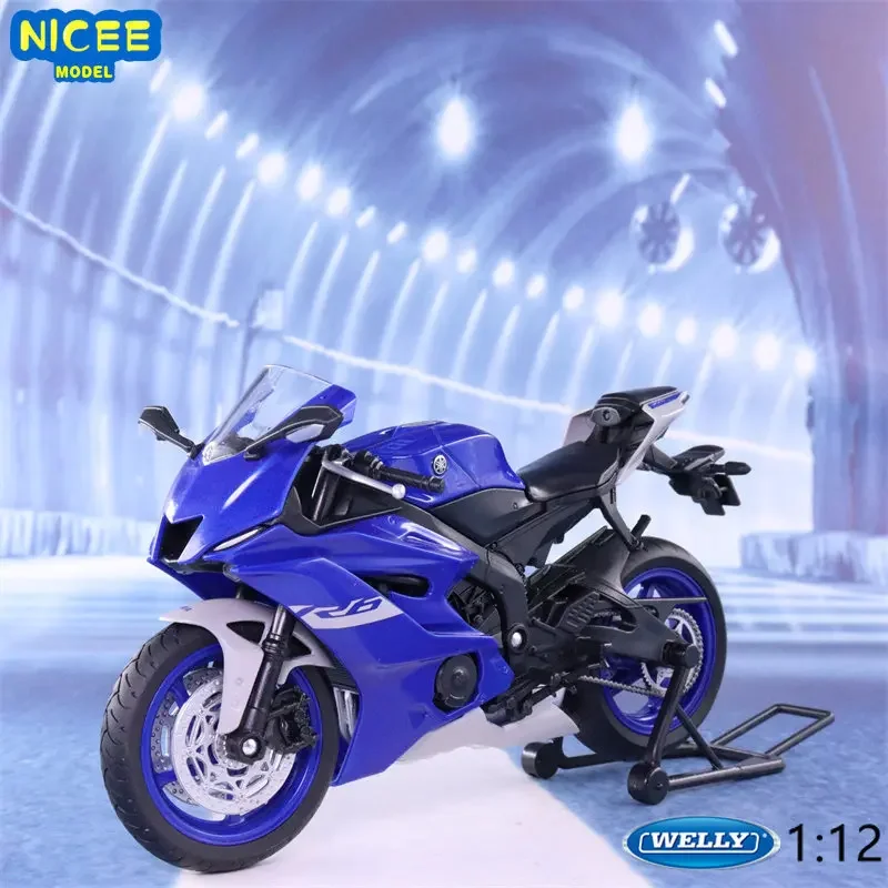 

WELLY 1:12 2020 YAMAHA YZF-R6 Heavy Duty Motorcycle Simulation Alloy Model Adult Collection Decoration Gifts Toys for Boys B493