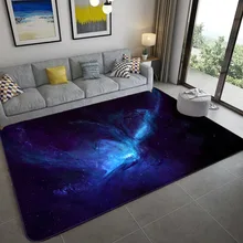Starry Sky Print Rugs and Carpets for Home Living Room Decoration Teenager Bedroom Carpet Sofacoffee Table Area Rug Non-slip Mat