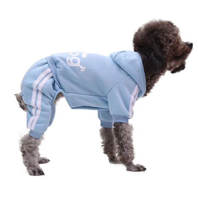 XS-XXL Winter Thicken Small Dog Fashion Adidog Hoodies Dog Accessories Wholesale Pet Clothing Yorkshire Terrier Clothes