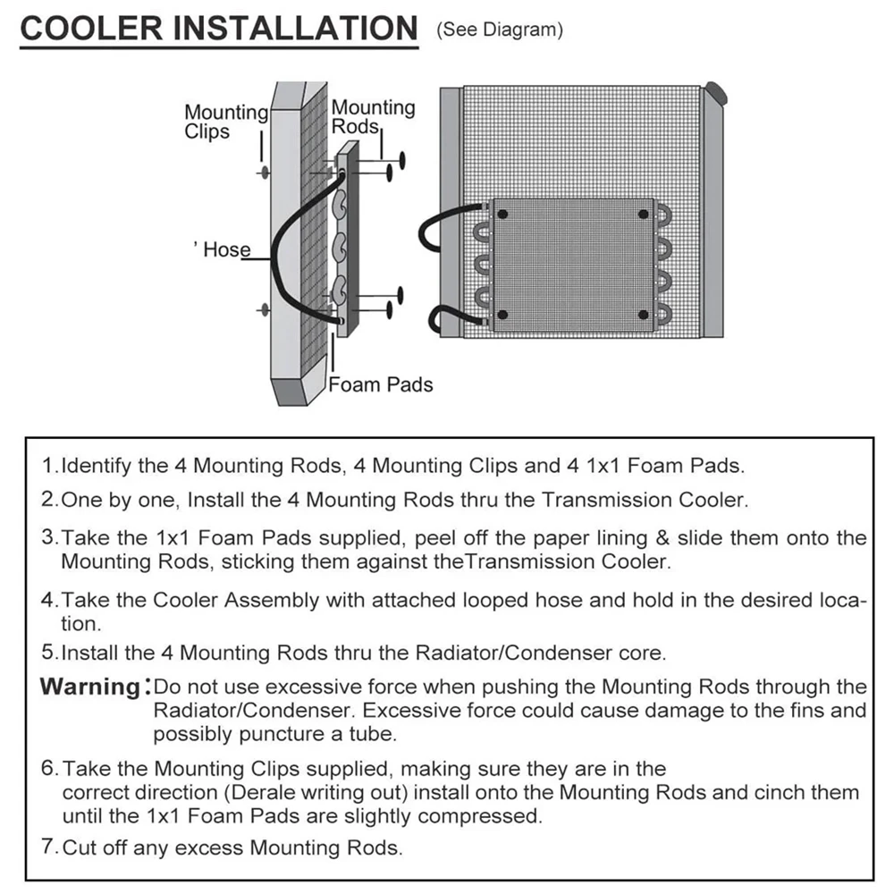 Universal 2-Row Oil Cooler Kit – Aluminum Remote Transmission & Engine Oil Cooler Radiator | Auto Manual Cooling Upgrade Kit 4