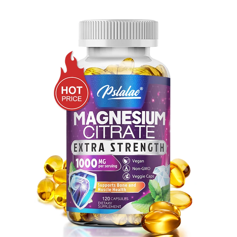 Magnesium Citrate Capsules Magnesium Citrate Capsules-for Muscle Nerve Bone and Heart Health-Gluten Free Non-GMO