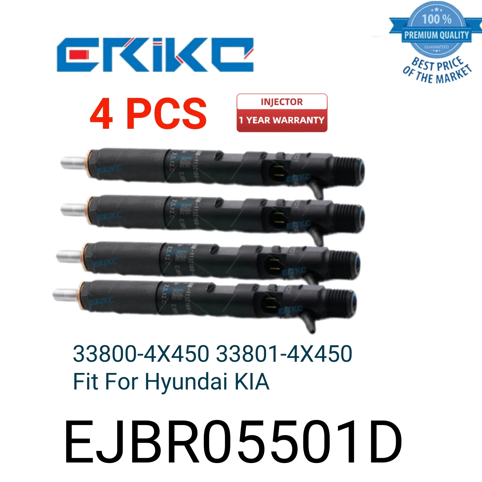 

Топливные форсунки EJBR05501D EJBR 055, инжектор с общей топливной магистралью, дизельные инжекторы 055, 33800-4X450 33801-4X450, подходят для Hyundai KIA, 4 шт.