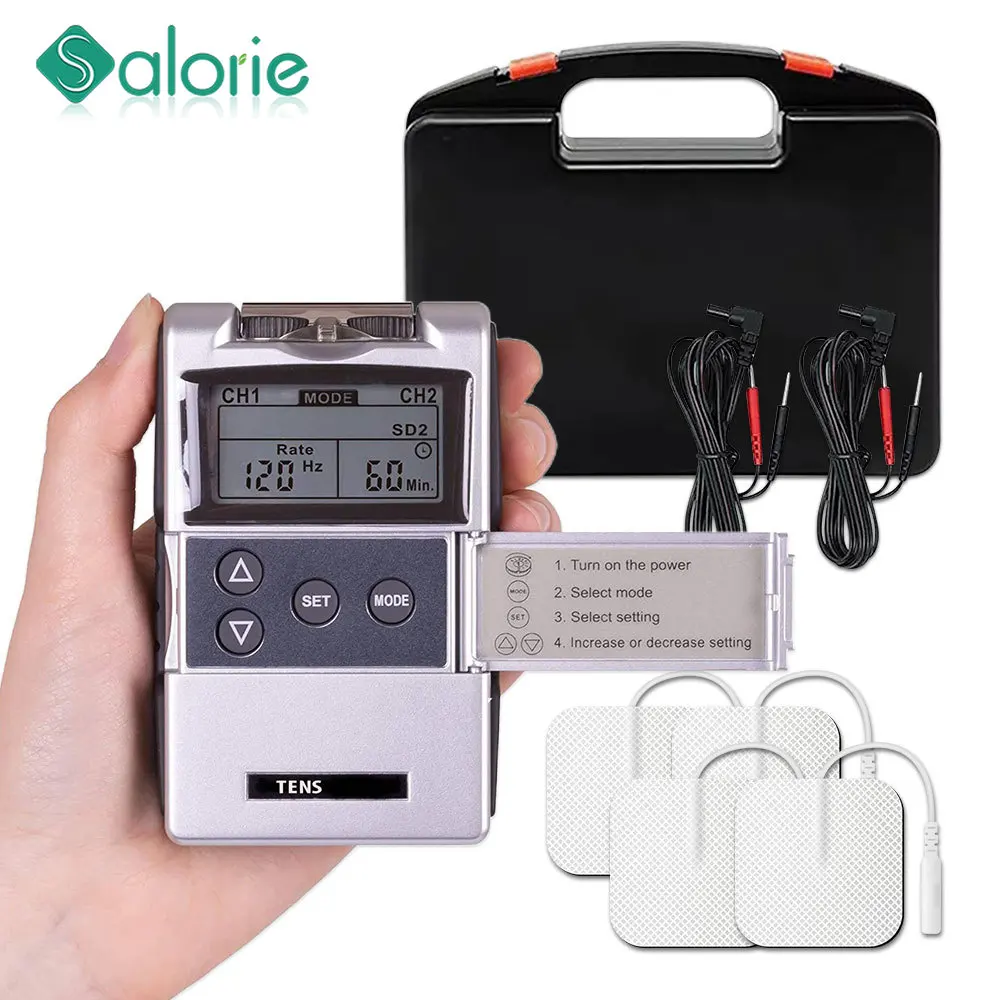 Ems Tens Unit Machine Ems Electric Muscle Therapy Stimulator Fisioterapia Pulse Electric Massage Device Back Body Neck Massager