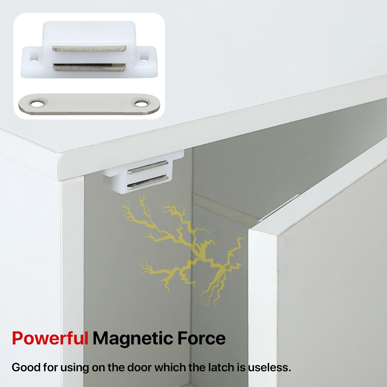 Strong Magnetic Cabinet Catches 20PCS For Closet Cupboard Furniture Hardware magnetic cabinet catches door closer door catches cabinet door stop door stops