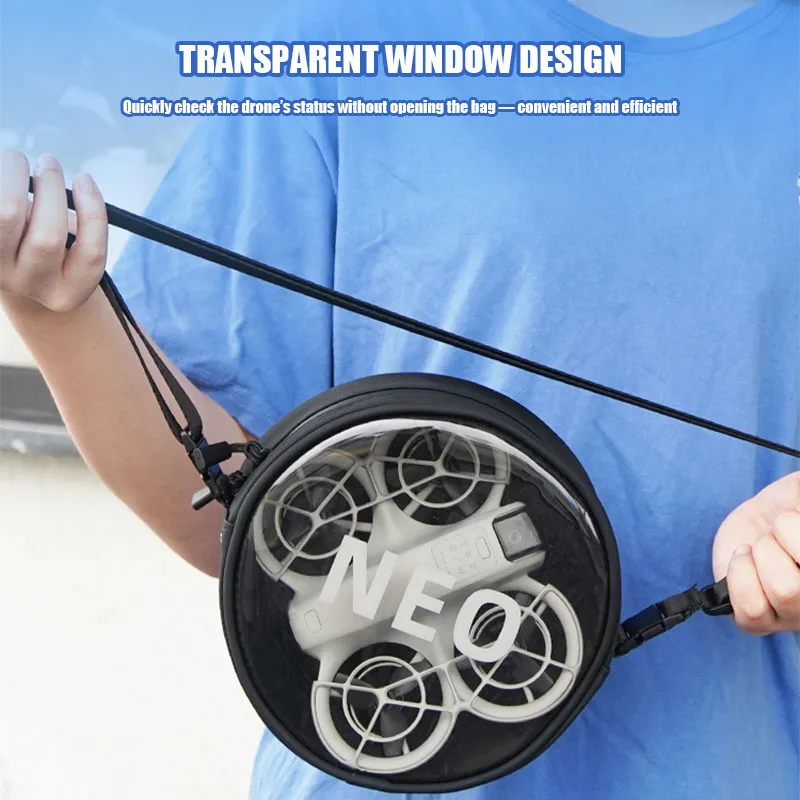 Sac de transport transparent pour drone DJI NEO - Gris clair