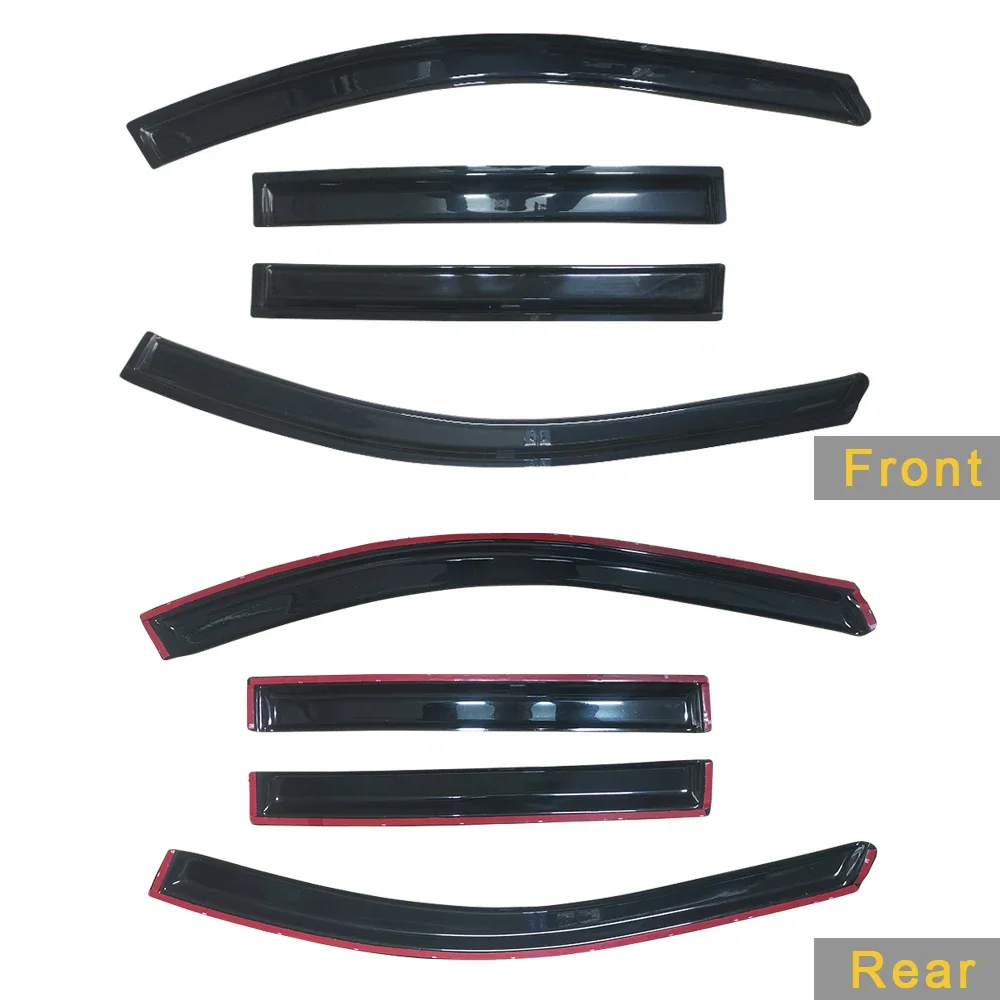 For Chevrolet Traverse 2009-Auto Black Tinted Car Side Window Visor Guard car accessories Vent Awnings Shelters Rain Guard Door Ventvisor