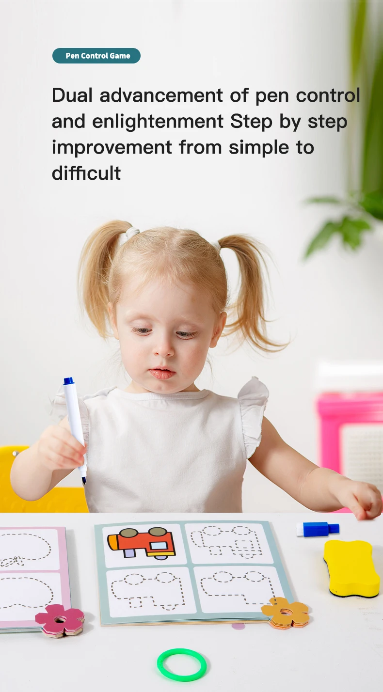 Magical Tracing Workbook Montessori Pen Control Training Book_voghion.com