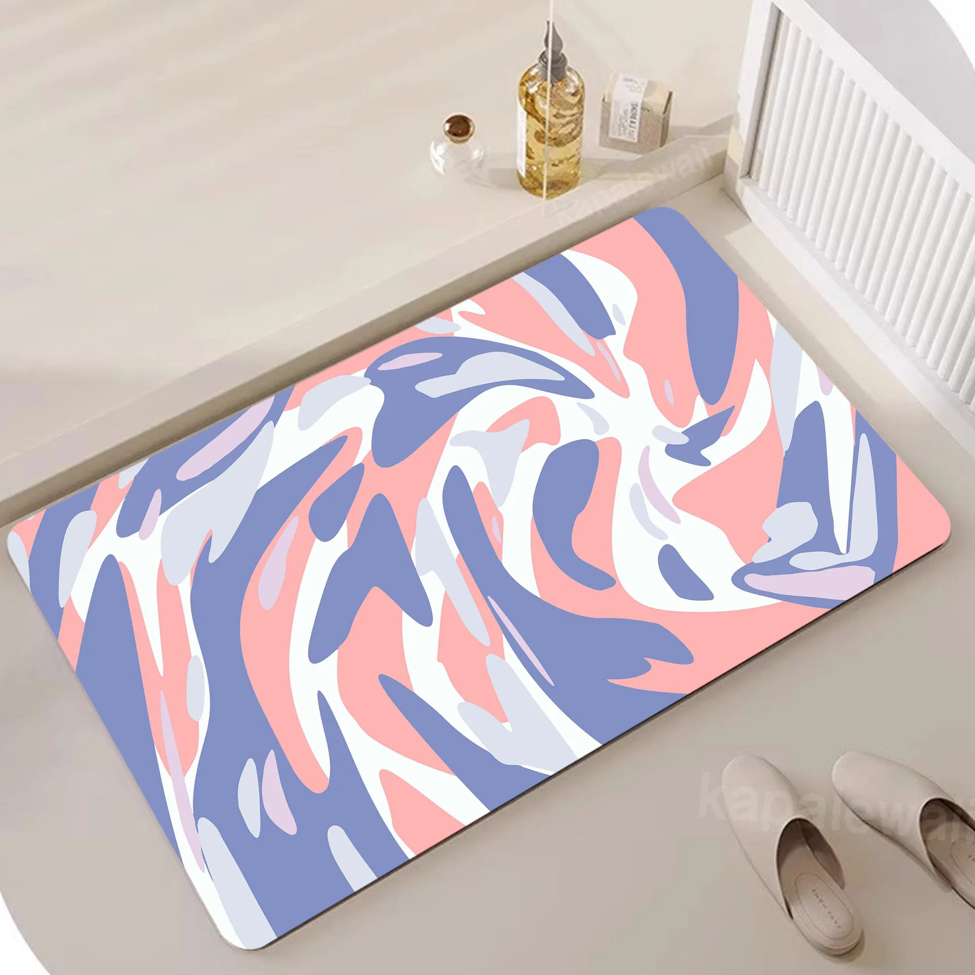 

Diatom Floor Strata Liquid Room Non-slip Entrance Door Mat Sofa Table Area Carpets Bedroom Bedside Floor Mat Home Decor Rug