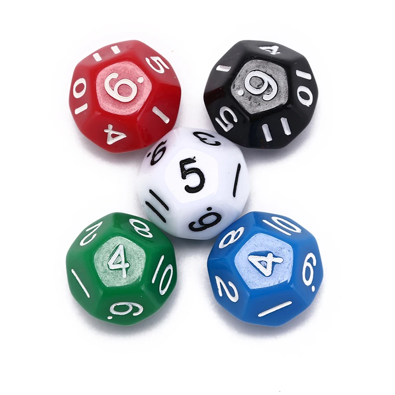 1PC 12 Sided Resin Dice 18MM Dice Multicolor  Astrology Tarot Constellation Divination 3
