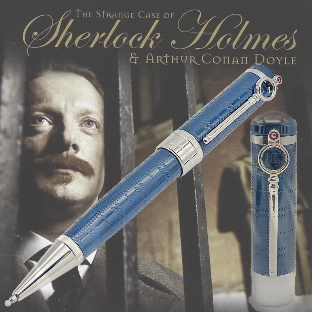 

Lanlan Great Writer Sir Arthur Conan Doyle A Qualit MB Roller/Ballpoint Pen With Magnifying Glass Round Design Number 4956/9000