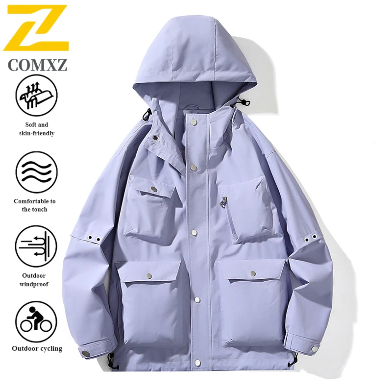 EiAO Jacket Couple's LightweightWindproof Waterproof Breathable Outdoor Coat for Hiking Camping Fishing Durable Spring Wear 2025