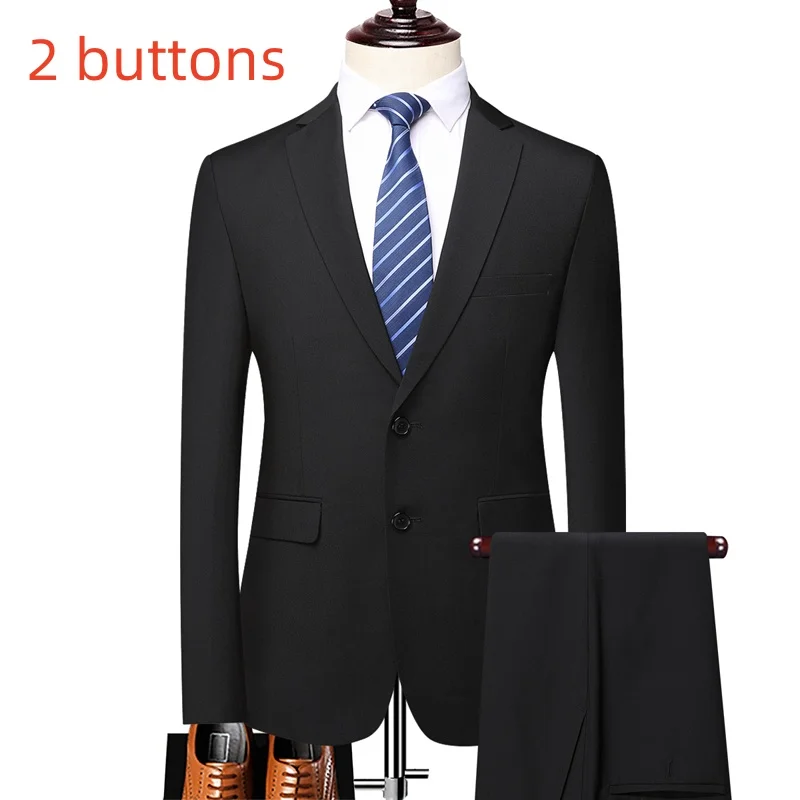 black 2 buttons