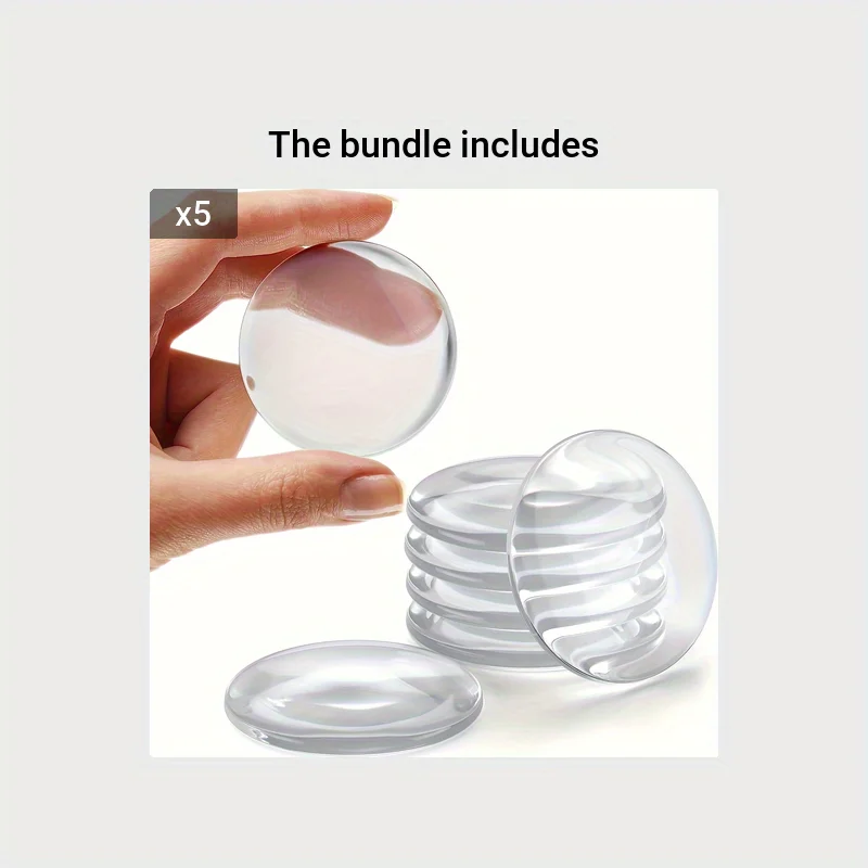 6pcs Silicone Door Stopper Bumper-Mute Stickers for Wall Protection & Door Stopper Silicon Rubber Hardware Bumper Wall Mat door stopper