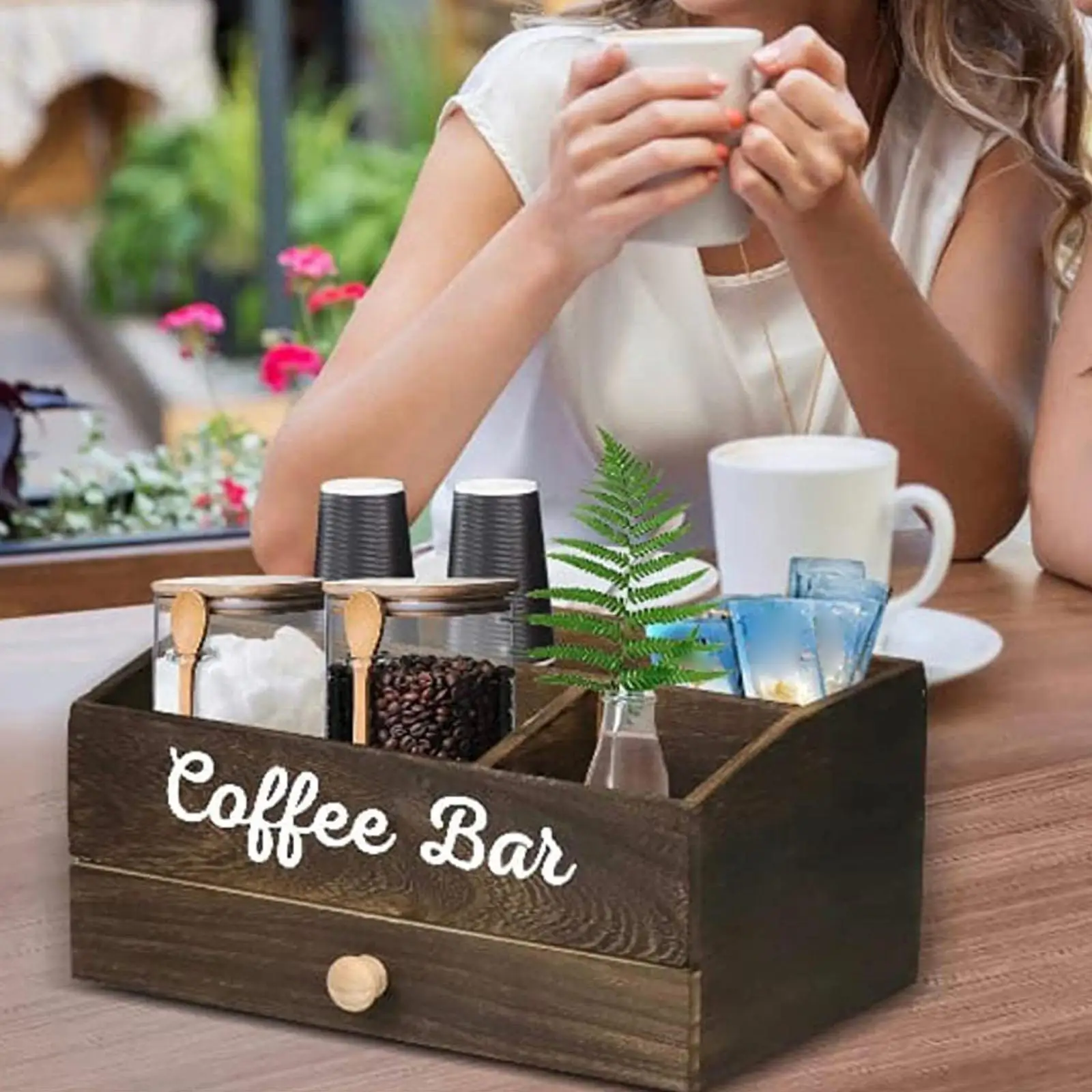Coffee Station Organizer Dispenser Practical Home Office Large Capacity Coffee Pod Storage for Breakroom Cafe Office Home Party Coffee Station Organizer Dispenser Practical Home Office Large Capacity Coffee Pod Storage for Breakroom Cafe Office Home Party