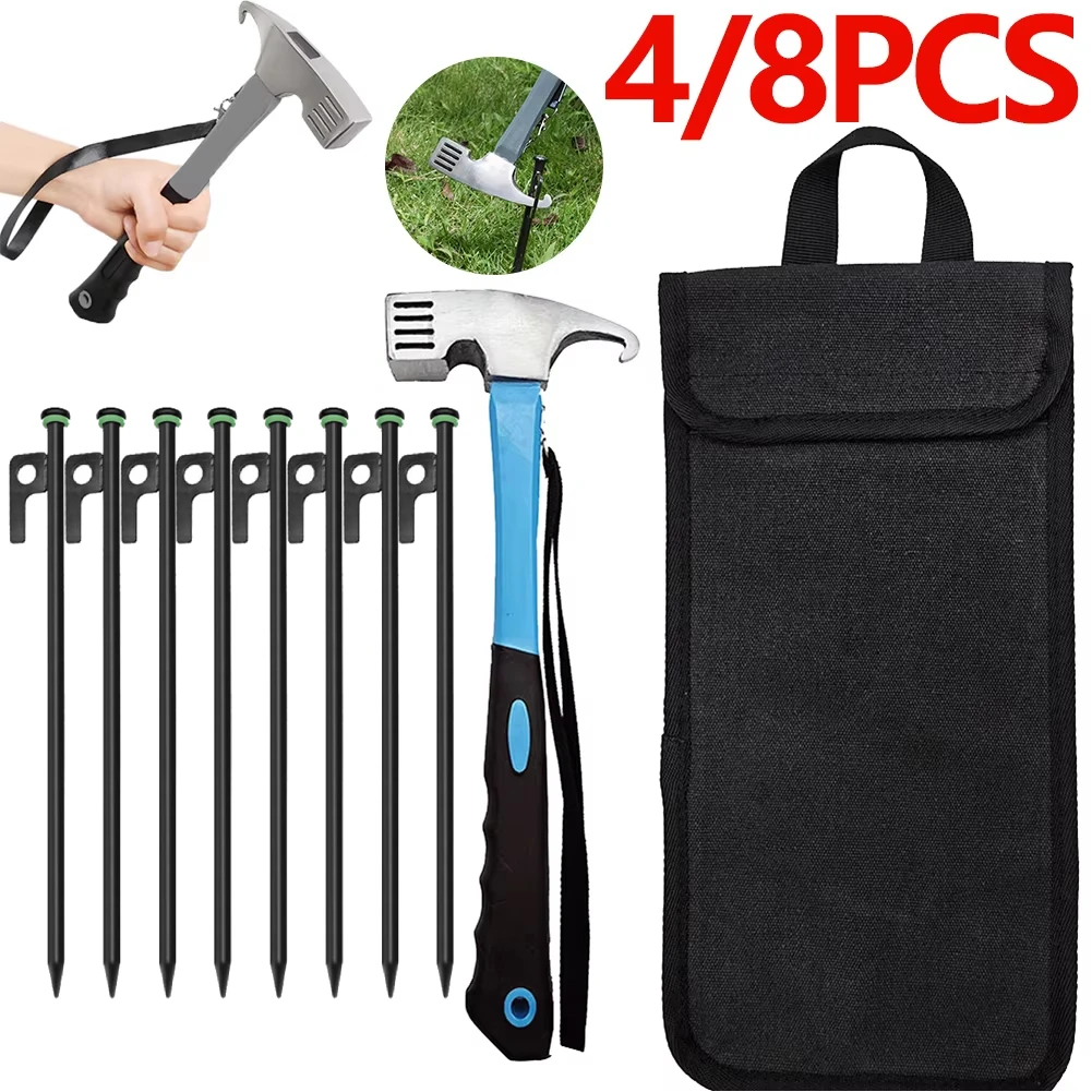 Durable Camping Tent Legs and Hammer Set - Outdoor Supplies and Accessories
