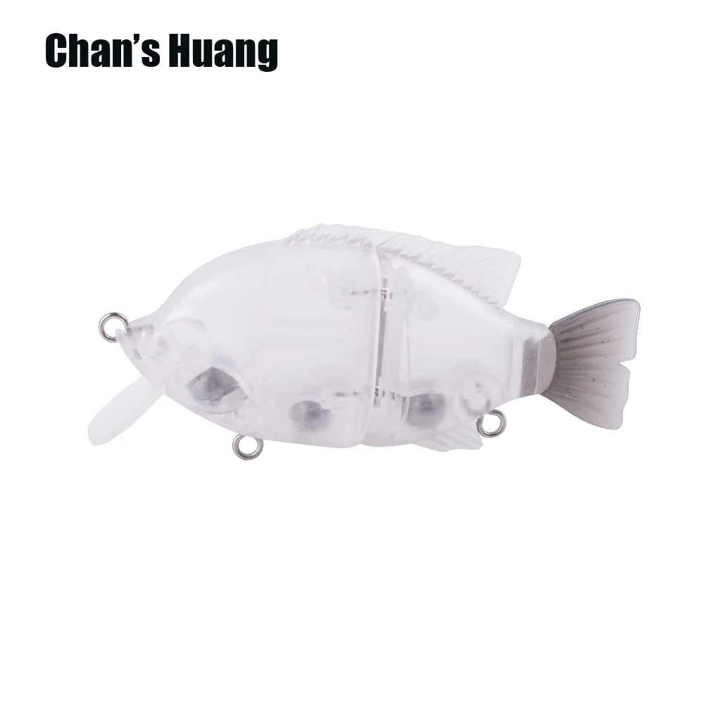 

Chan's Huang 10PCS 10CM 30G Slide Shad Panfish Lure Glide Tackle Floating Hard Plastic Bodies Bluegill Unpainted Swimbait Blanks
