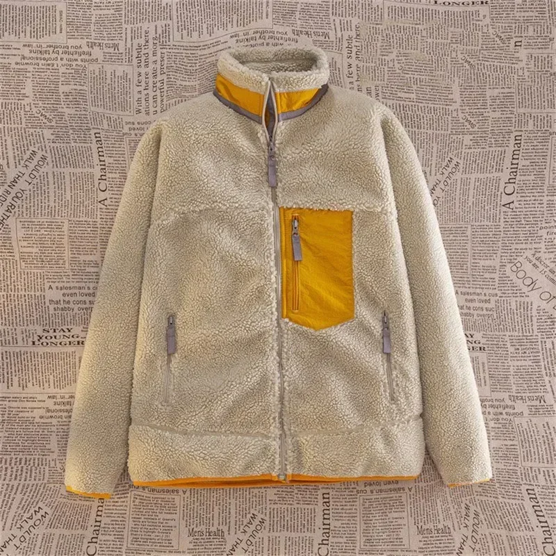Winter Men Outdoor Sweater Lamb Fleece submachine jackets Down jackets Male Windproof Coldproof Warm Comfortable Outerwear 6