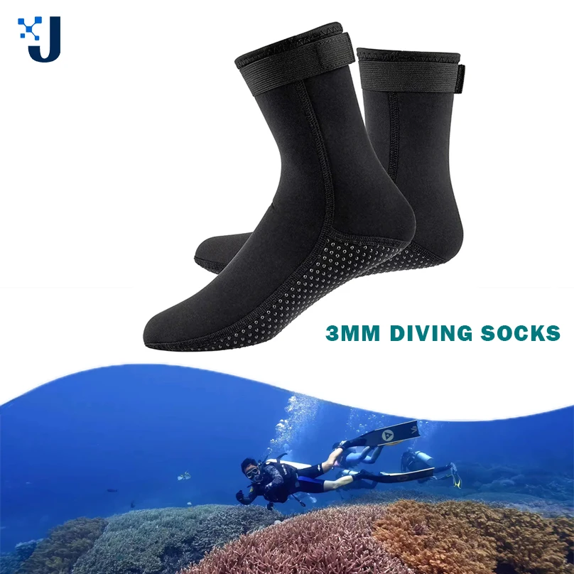 

Snorkeling Socks Scuba Diving 3mm Neoprene Socks Non-slip Surfing Swimming Fins Wetsuit Shoes Elasticity Beach Boots Socks