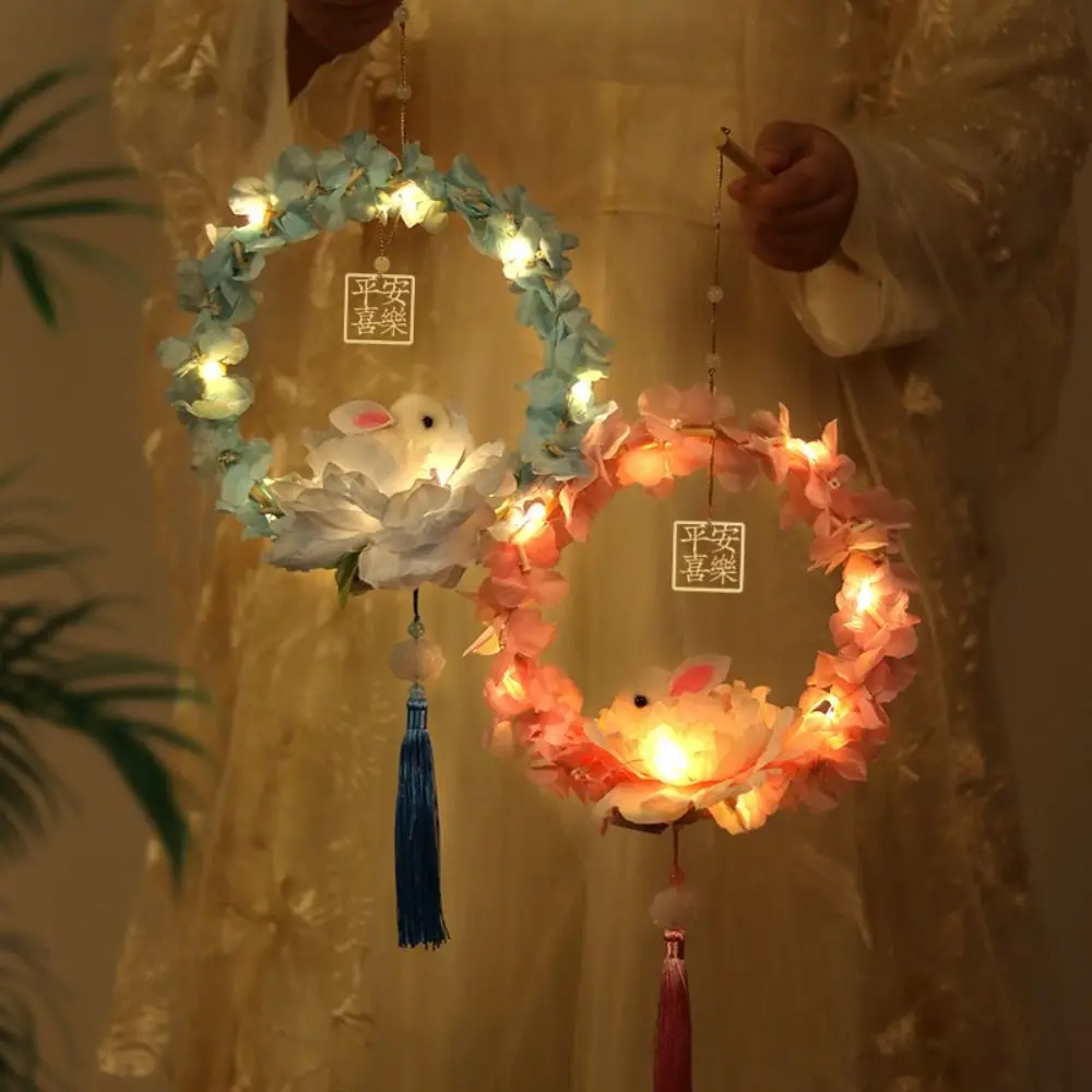 

Светящееся детское кольцо «сделай сам» в китайском стиле с кроликом и сумкой