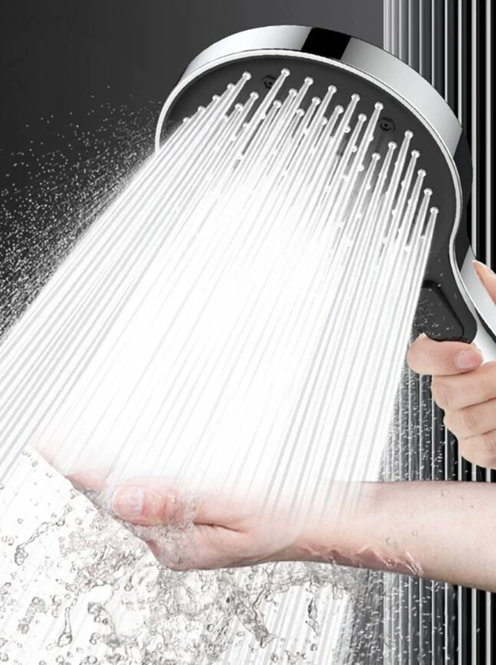 6 Modes Big Panel High Pressure 135mm Shower Head Water Saving Shower Heads Water Massage Sprayer Home Bathroom Accessories
