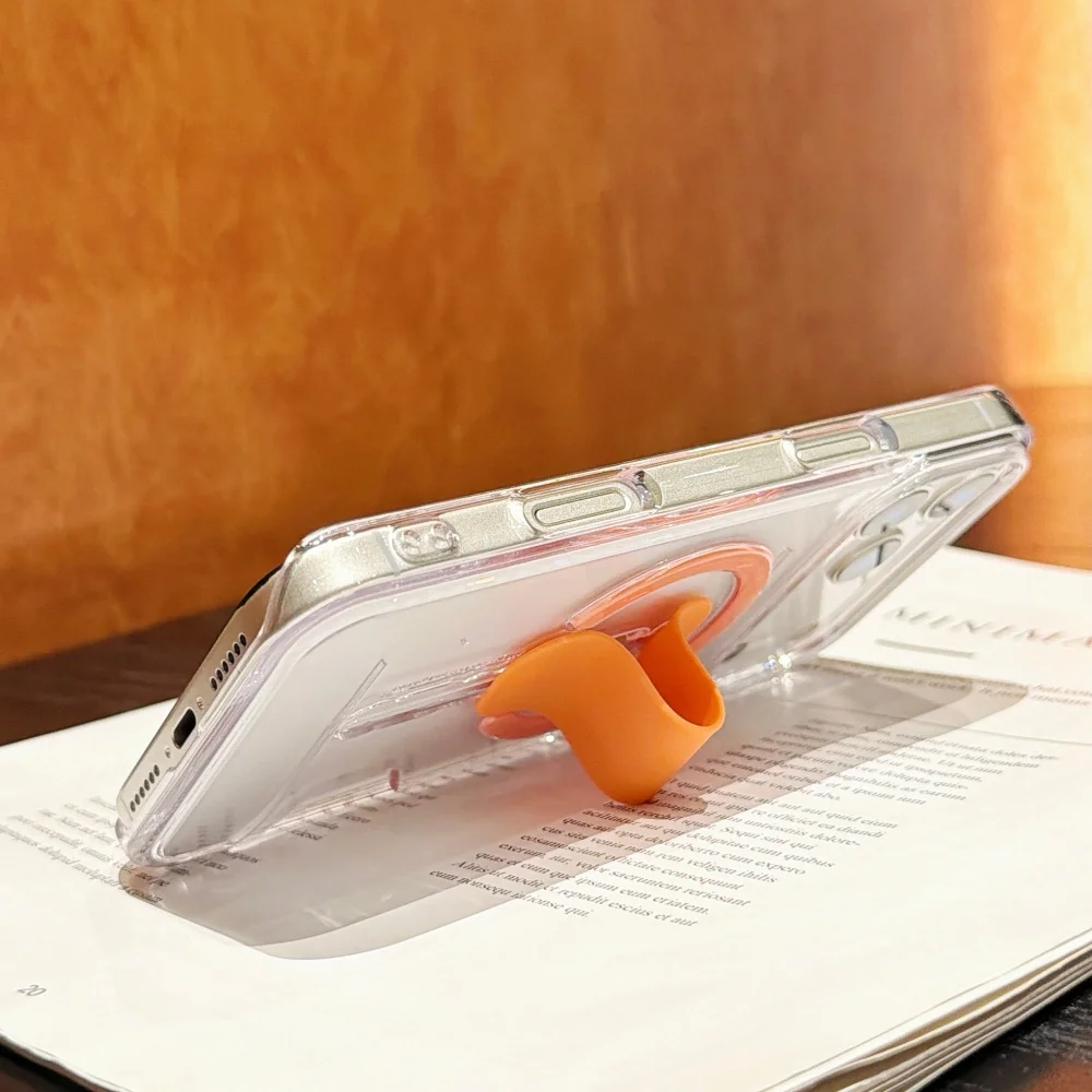HOCE%20Card%20Holder%20Clear%20Bracket%20Magnetic%20Phone%20Case%20For%20iPhone%2017%2016%2015%2014%20Pro%20Max%2013%20For%20Magsafe%20Charging%20Shockproof%20Acrylic%20Cover%20-%20Image%203
