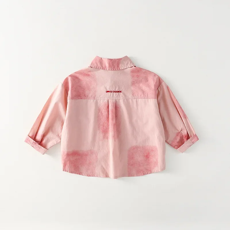 Pure Cotton Long Sleeve Children's Shirt Spring Printed Boys Girls Clothes Baby Top Trendy Kids Clothing