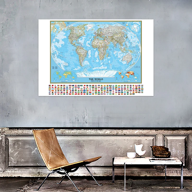 Рисунок 4 - Плакат с картой мира 150x100 см