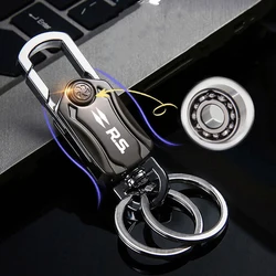 Multifuction Car Metal Keychain Key Ring Beer Opener Fidget Spinner for Renault RS Line Clio Megane Scenic laguna Logan Koleos