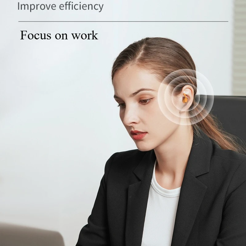 Reusable Ultra Soft Silicone Earplug, Noise Reduction Sleeping Ear Plugs,for Sleeping,Travel,Deep Focus