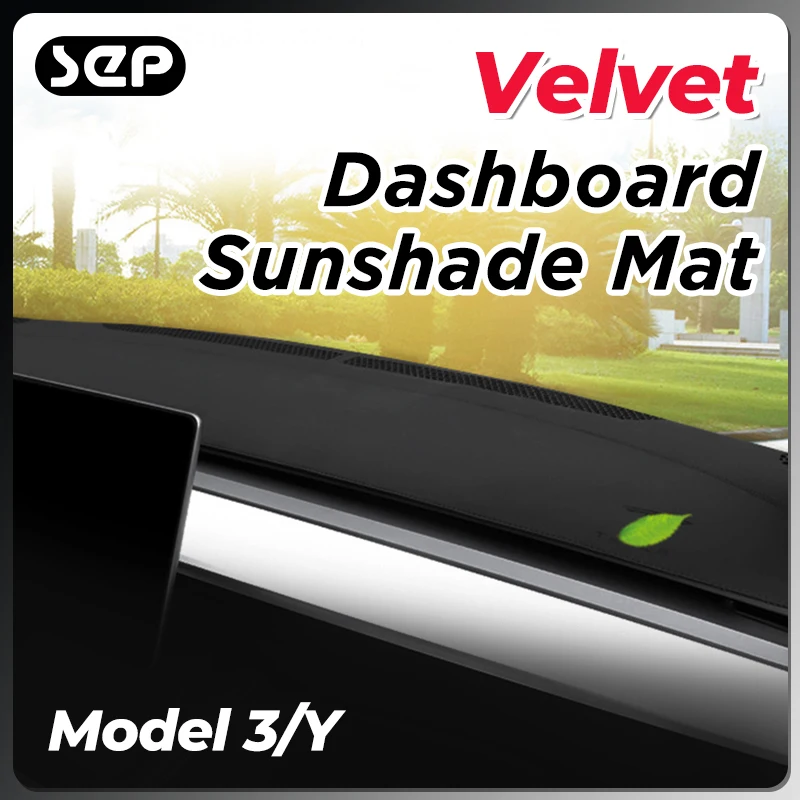 

Tesla Model Y 3 Dashboard Sunshade Mat Centre Console Heat Insulation Interior Car Accessories