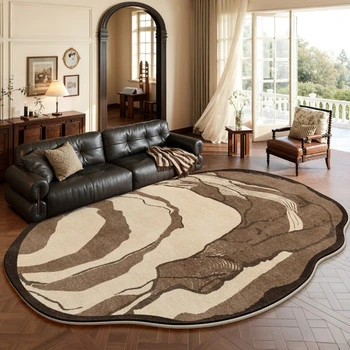 Retro Irregular Plush Rug 1