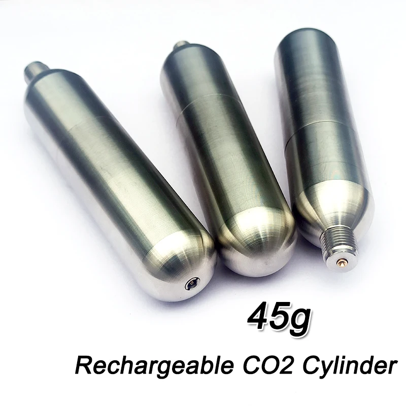 Rechargeable Cylinder Co2 Cartridge for Swimming Pool Co2 Capsule 45g