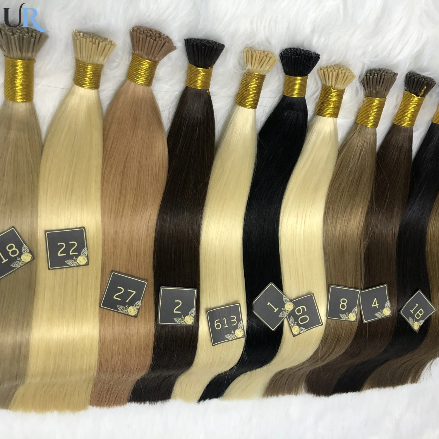 I Tip Human Hair Extensions Remy Hair 1.2cm Keratin Natural Extension Nail Bond Capsule Straight 50/100 Strands