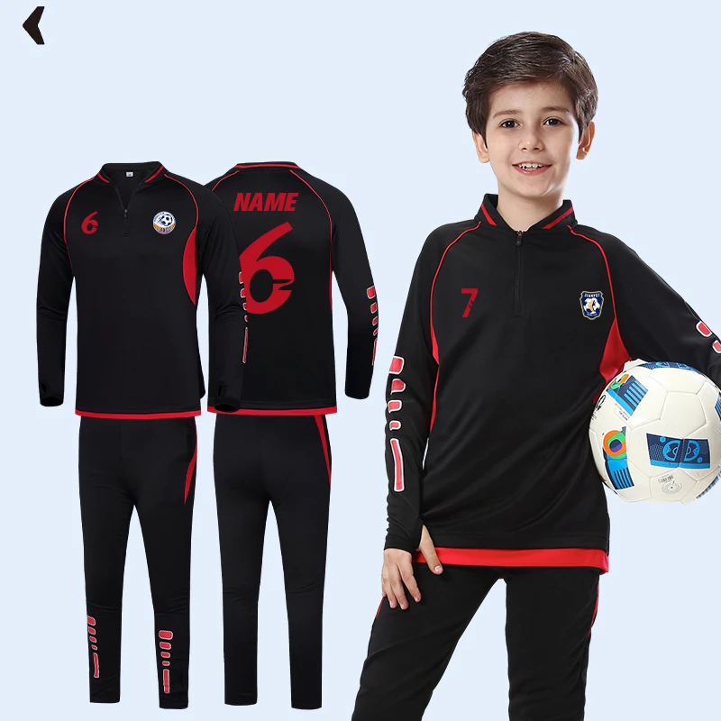 Boys Winter Jacket Outdoor Sportswear Soccer Tracksuit Long Sleeves Tracksuits Running Sports Jogging Football Tracksuit 5543 boys soccer tracksuit