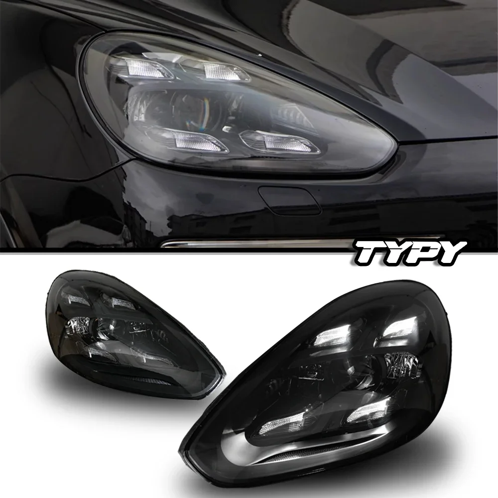 

TYPY Car Headlights For Porsche Cayenne 958.2 2015-2017 LED Car Lamps Daytime Running Lights Dynamic Turn Signals