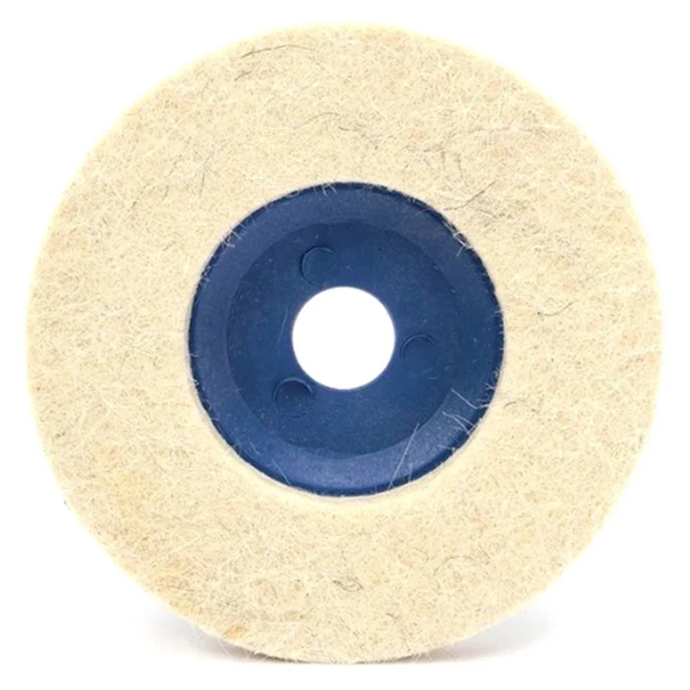 

Buffing Wheels Grinder Wheels Polishing Wheel Felt Plastic Polishing Disc Pad Wool 100mm 10pcs Blue Buffing Angle