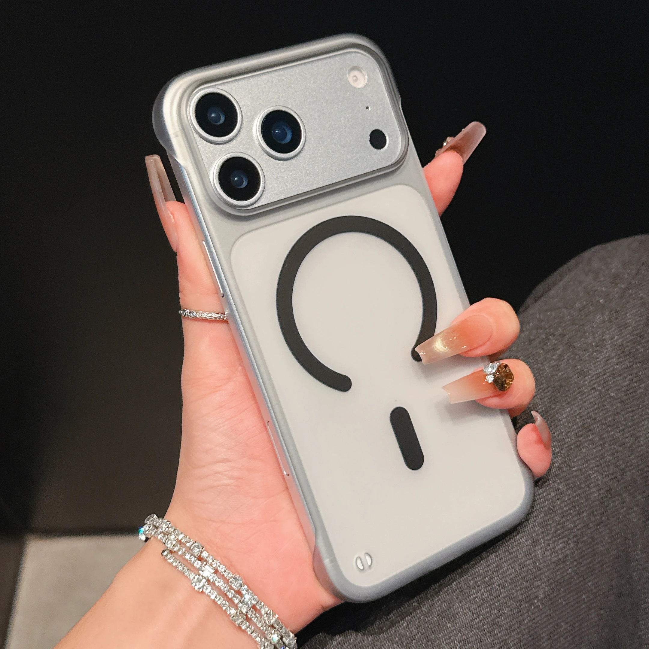 Ultra Thin Frameless Magnetic Matte Protection Phone Case