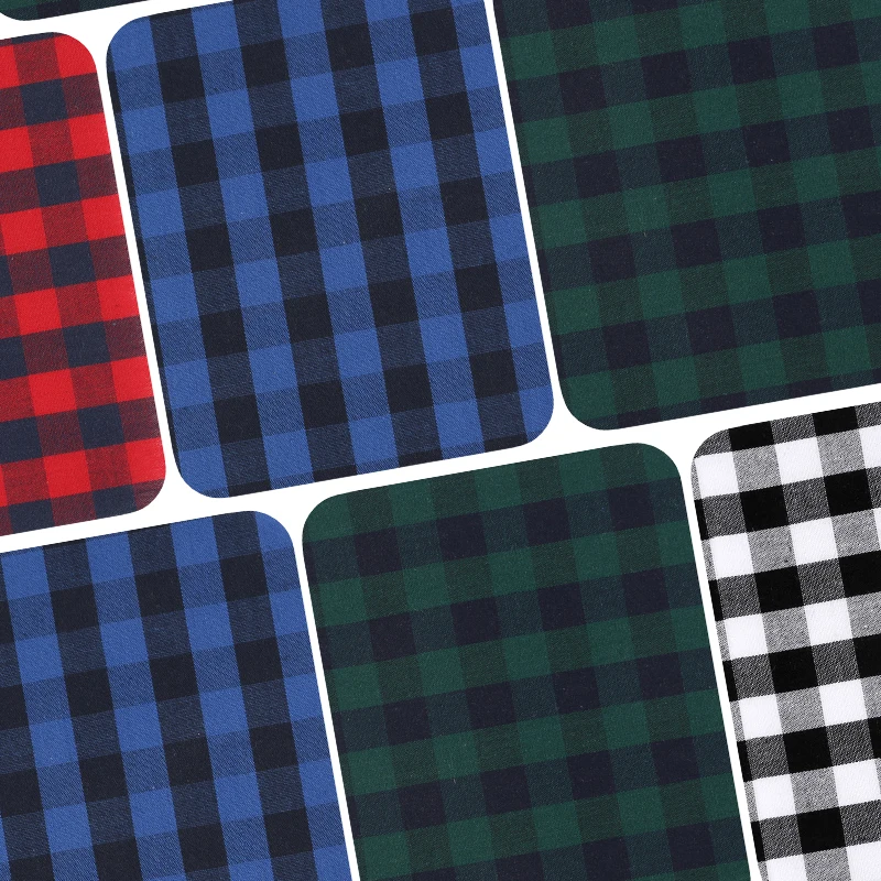 Plaid Shirt Patches For Jackets Jeans Outdoor Clothing Iron On Embroidered Sew Stickers Pack Diy Boys Kids Fabrics Applique 4