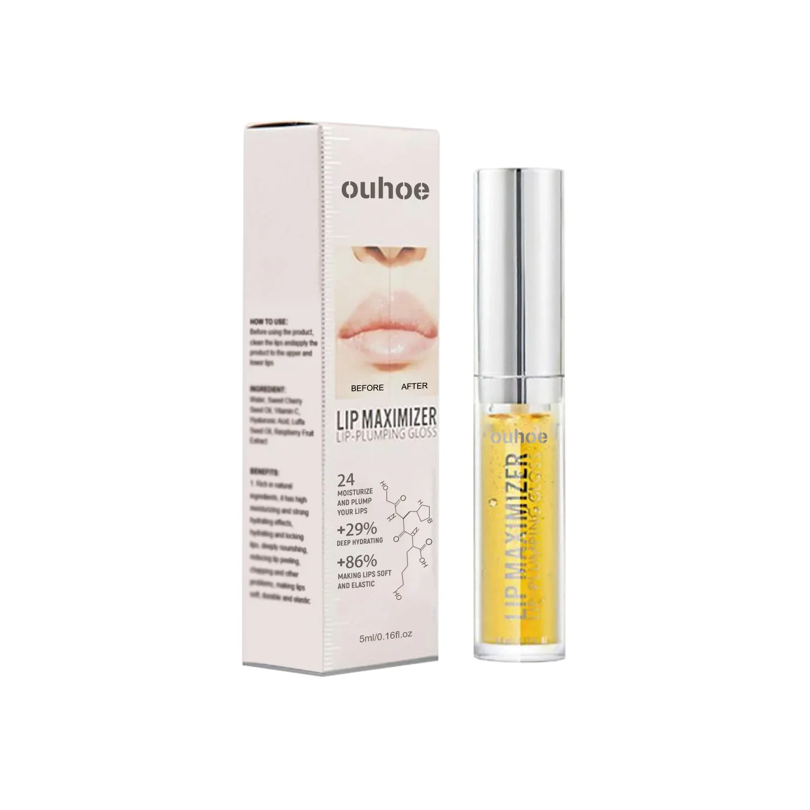 Olio labbra idratante Volumizzante labbra Enhancer Smalto Gel trasparente Gloss Lip Plumper Nutriente Labbra carnose a lunga durata Liquido_voghion.com
