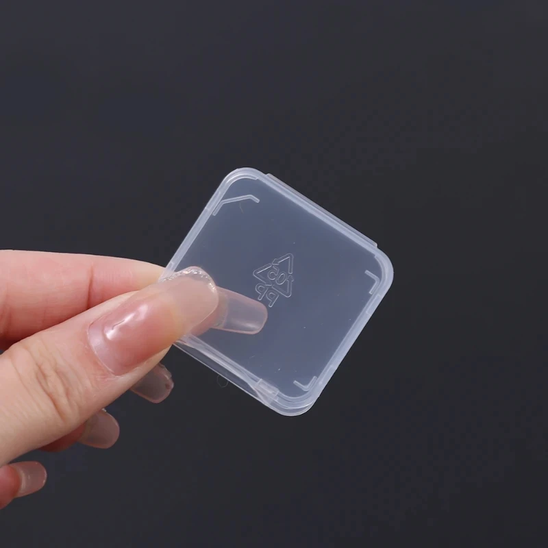Transparent TF/SD Memory Cards Protective Case Holder Storage Boxes Portable Mini Clear SIM Card Dustproof 20/10/5/1PCS