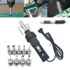 450W  Soldering Hot Air Gun EU US Electronic Heat Hot Air Gun with Soldering Bracket SMD SOIC CHIP BGA +9pcs Wind Nozzle 3