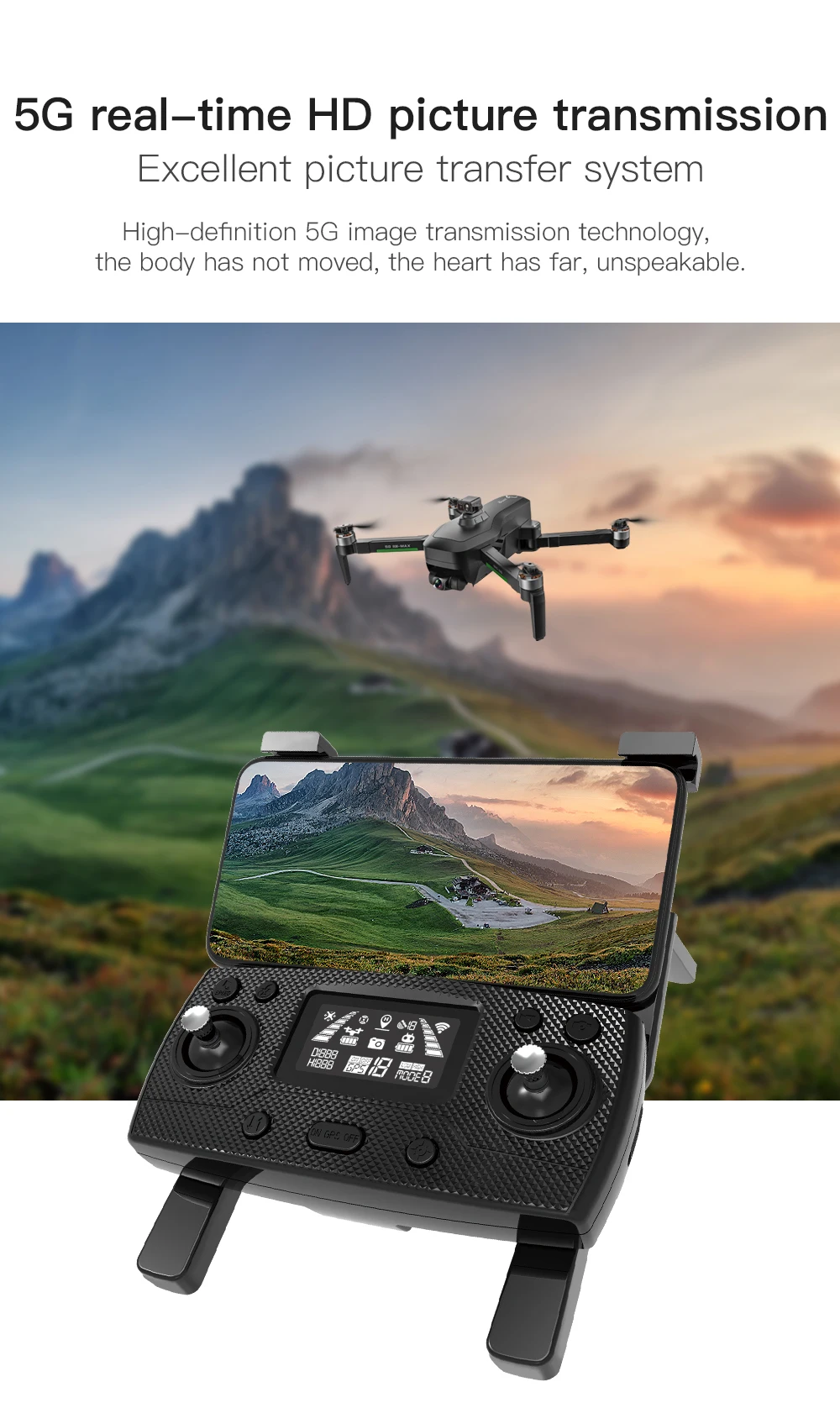 HGIYI SG906 MAX2 5000mAH GPS Drone 4K Professional Camera with 3-Axis Gimbal 360 Obstacle Avoidance 906 MAX Brushless Quadcopter