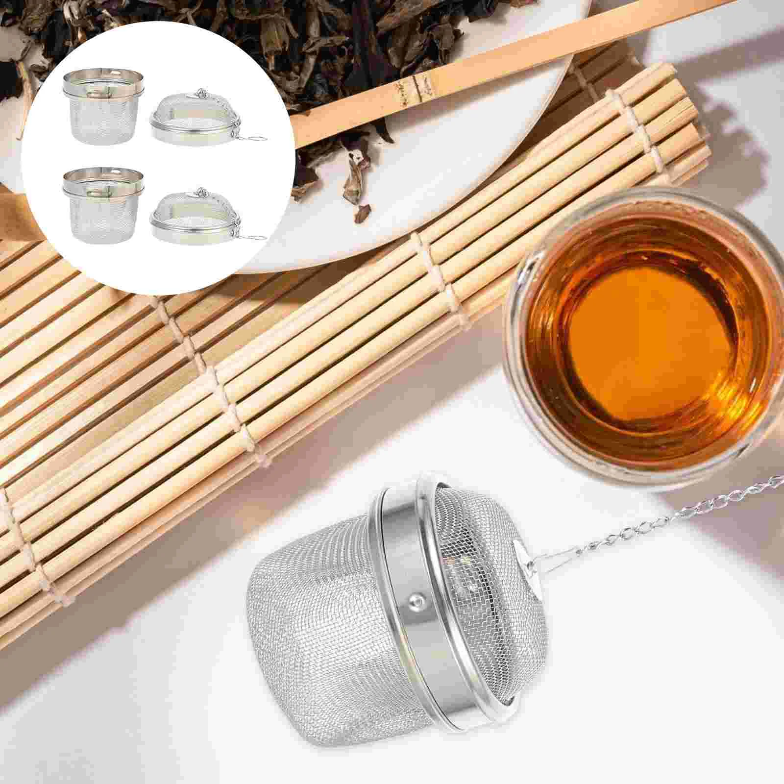 Tea Strainer Tea Filter 2 Pcs Jewelery Cleaner Rack Seasoning Balls Jewelry Watch Cleaning Basket Stainless Steel Tea Strainer