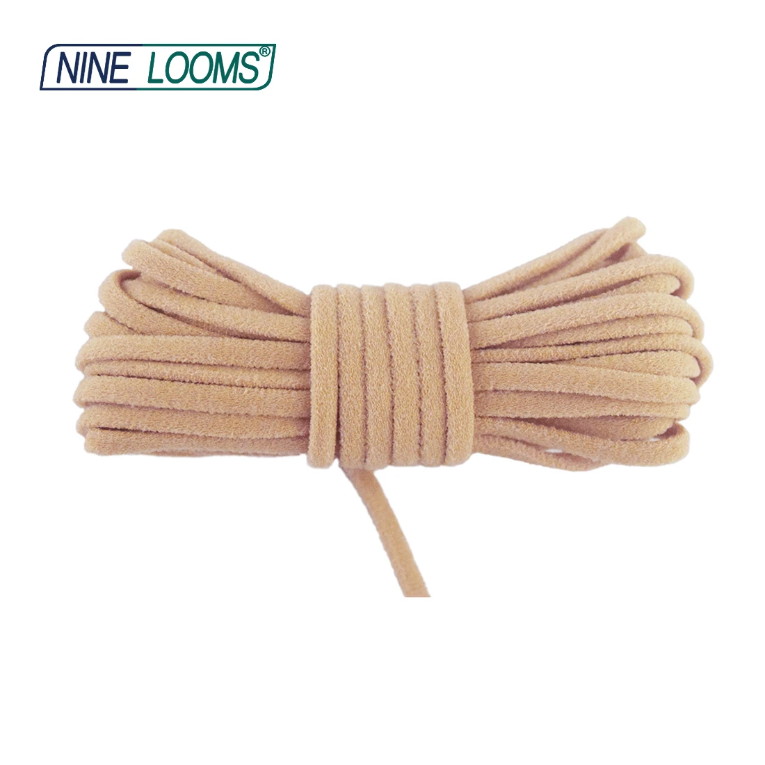 NINE LOOMS Skinny Tubular Elastics Cords Tube Rope 1/8" 3/16" 3mm 5mm Nylon Spandex Bands Ohrschlaufe Kleid Nähbesatz 2 5 10 Yard – Detail 13