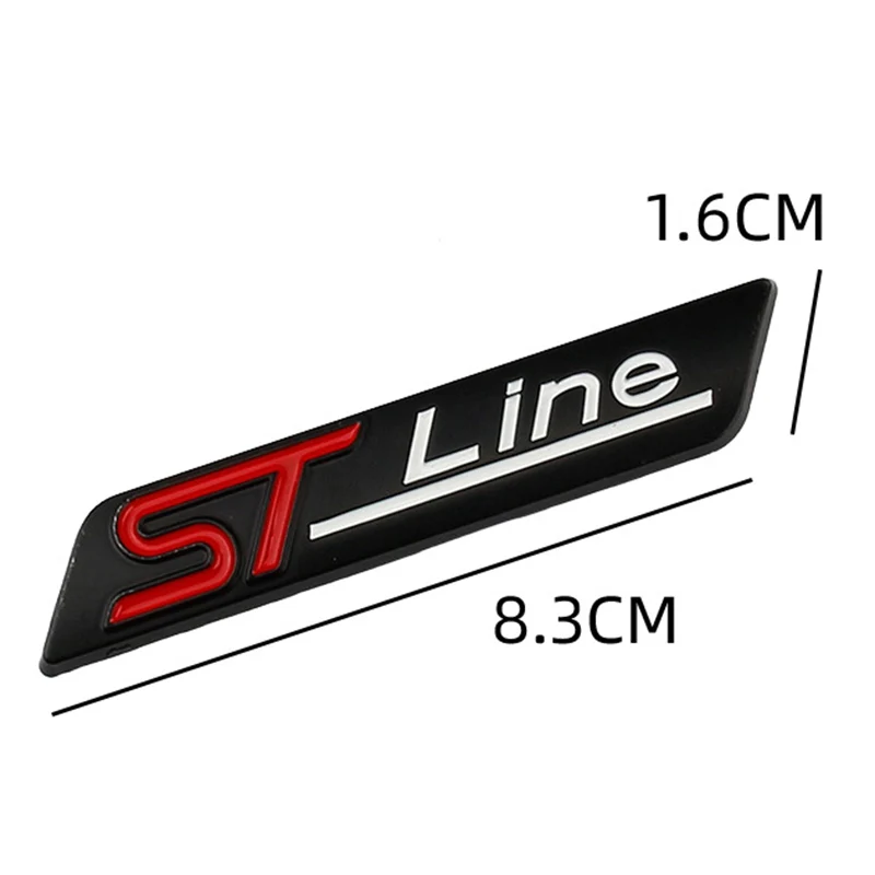 3d Auto Fender Side Front Grill St Line Aufkleber Emblem Logo Für Ford  Focus Focus Mk4 Mk3 Fiesta Mk8 Kuga St Line Zubehör - Auto - Temu